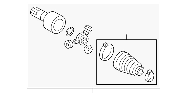 Inner Joint Assembly 3QF-498-103-B