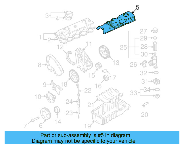 Engine Oil Sump Windage Tray 038-103-495 - View 3