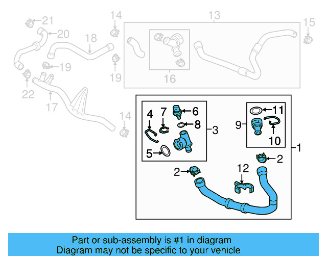 Lower Hose 5Q0-122-051-CT - View 30