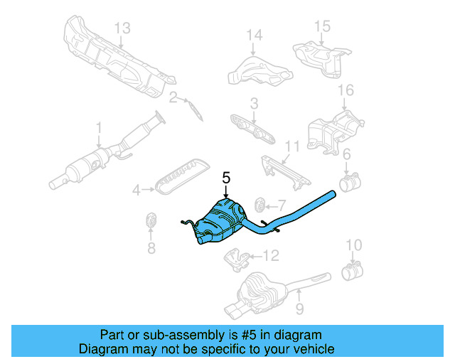 Resonator & Pipe 1K5-253-609-AE - View 22