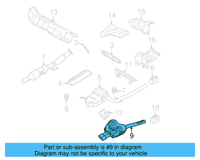 Resonator & Pipe 1K5-253-609-AE - View 20