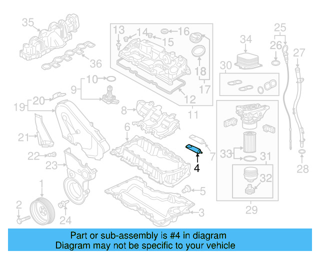 Upper Oil Pan Sealer D-176-501-A1 - View 69