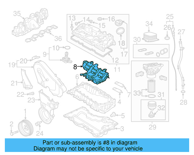 Oil Pan Baffle 04L-103-623-F - View 4