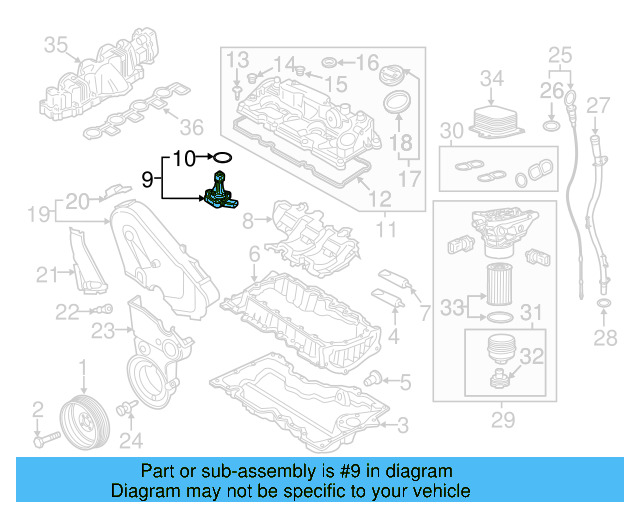 Oil Level Sensor 06E-907-660-C - View 22