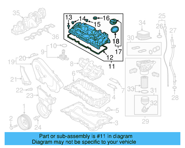 Valve Cover 03L-103-469-AD - View 13