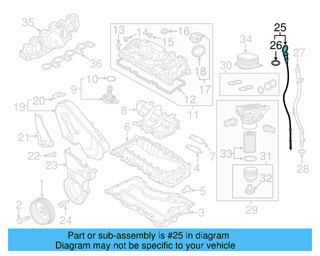 Dipstick 04L-115-611-K - View 18