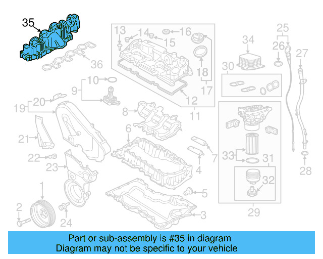 Intake Manifold 03L-129-711-E - View 11