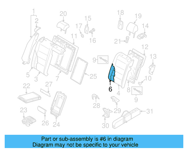 Child Seat Bracket 8E9-887-269-A