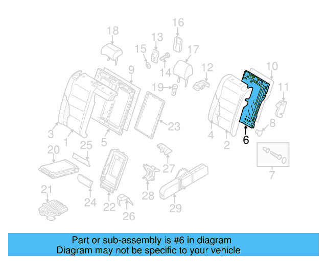 Child Seat Bracket 8E9-887-269-A - View 11