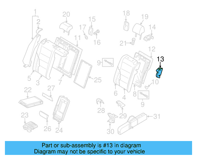 Child Seat Bracket 1K6-887-269 - View 20
