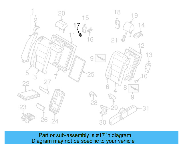 Child Seat Bracket Washer N-910-607-01 - View 19