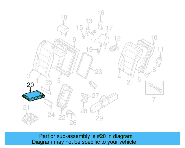 Armrest 1K0-885-081-BH-83V - View 7