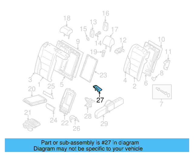 Seat Latch Cover 8P0-886-197-4PK - View 23