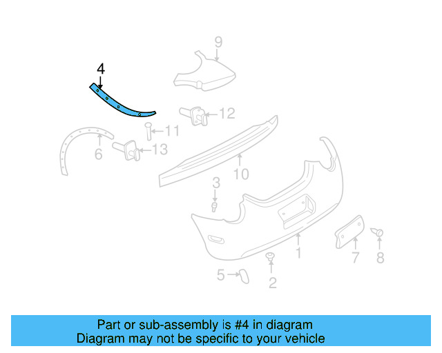Bumper Protection Pad 1Y0-807-637-A - View 5
