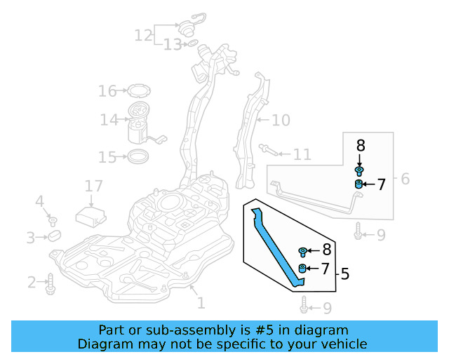 Tank Strap 3QF-201-654 - View 4