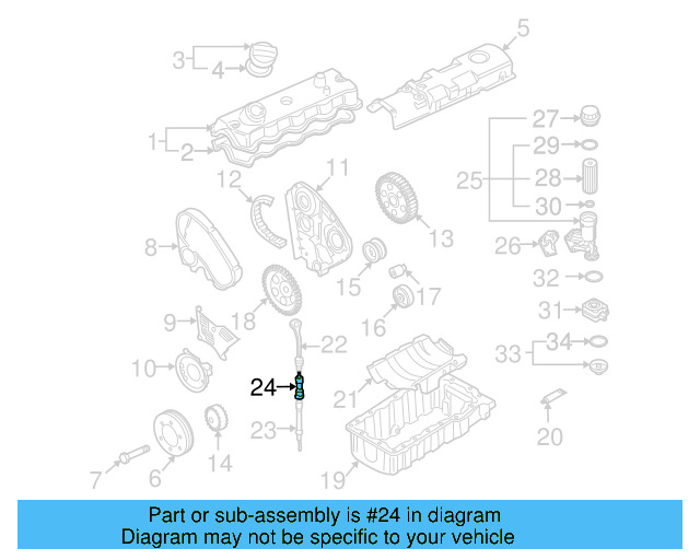 Engine Oil Dipstick Tube 038-103-663 - View 7