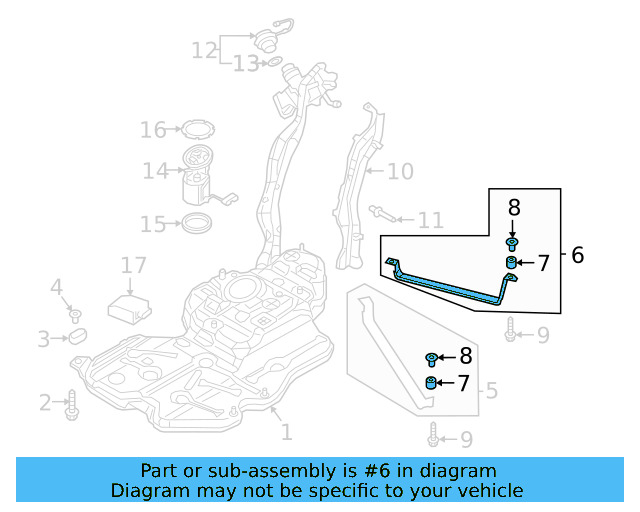 Tank Strap 3QF-201-653 - View 4