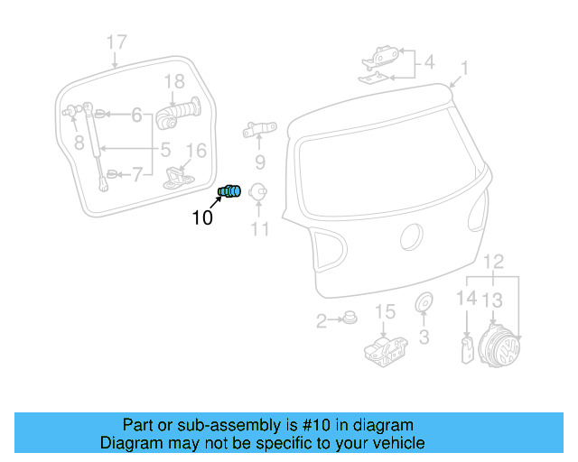 Overslam Bumper Plug 1K8-823-753-B - View 33