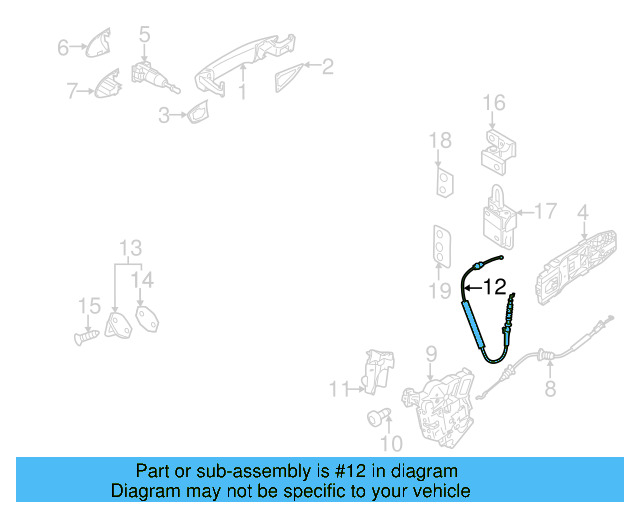 Release Cable 5K4-837-085-F - View 6