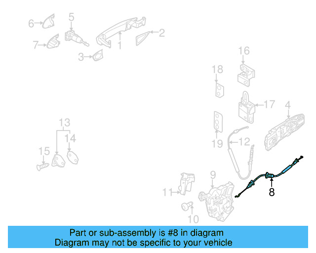 Release Cable 5K3-837-085-F - View 6