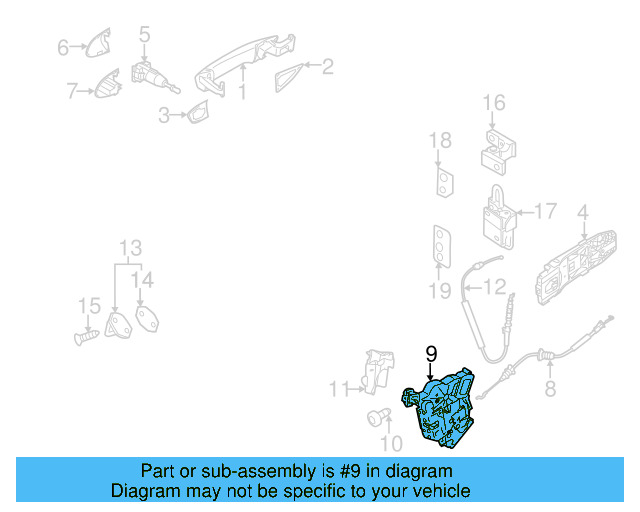 Lock Actuator 5K1-837-015-C - View 6