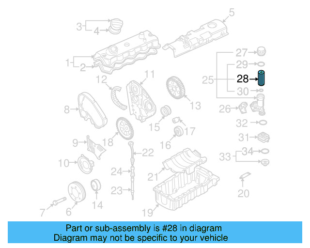 Engine Oil Filter Element 074-115-562 - View 6