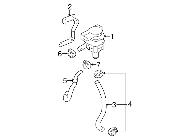 Reservoir Hose Clamp N-906-869-02 - View 209
