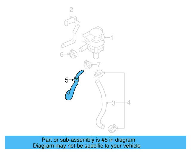 Outlet Hose 3C0-121-063-E - View 11