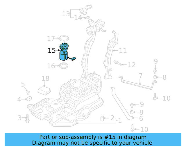 Fuel Pump And Sender Assembly 3QF-919-087-F - View 6