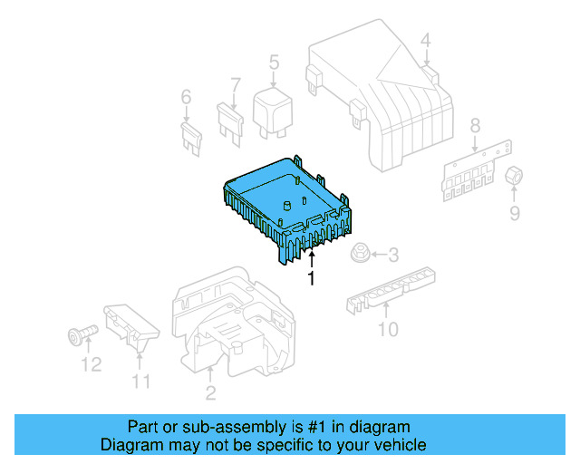 Fuse & Relay Box 1K0-937-125-D - View 34