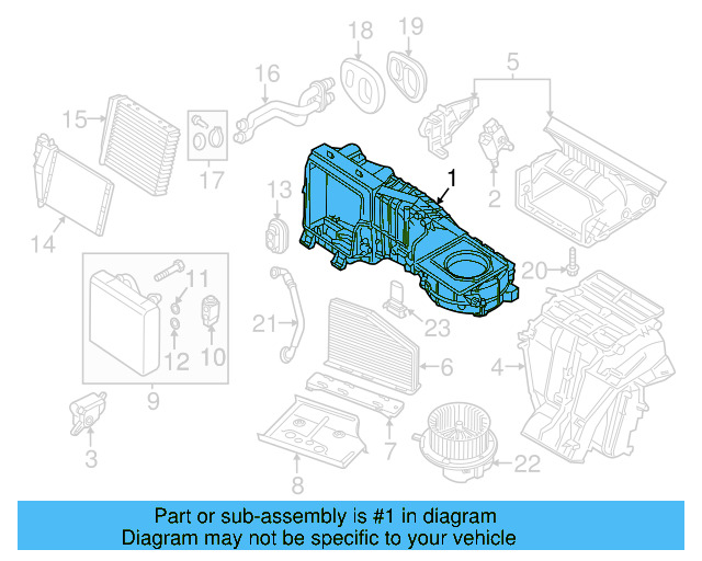 AC & Heater Case 561-898-063 - View 6
