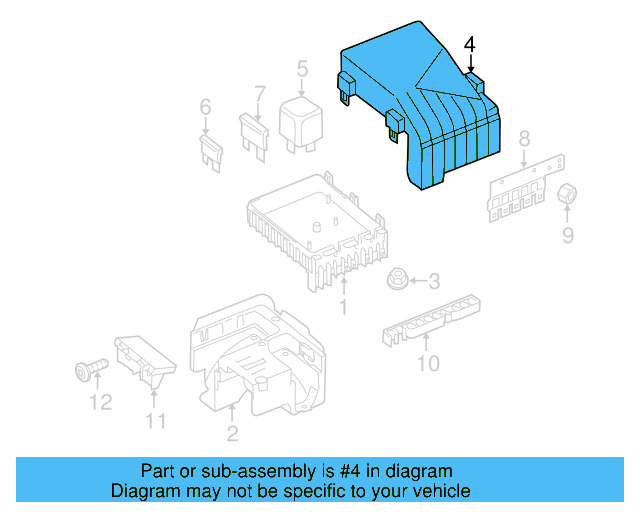 Fuse Box Cover 1K0-937-132-F - View 43