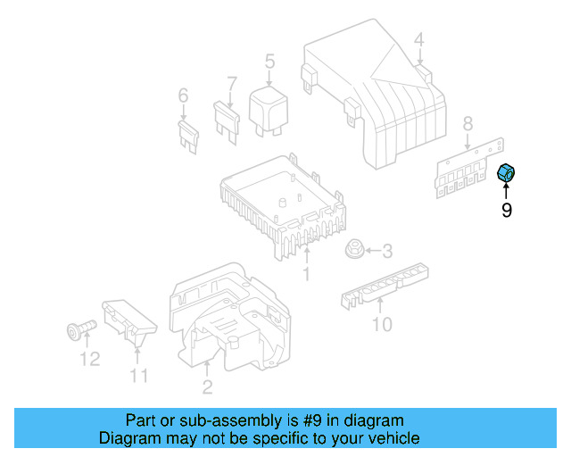 Main Fuse Nut N-101-181-05 - View 4