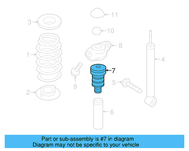 Strut Bumper 1K0-511-353-N - View 12