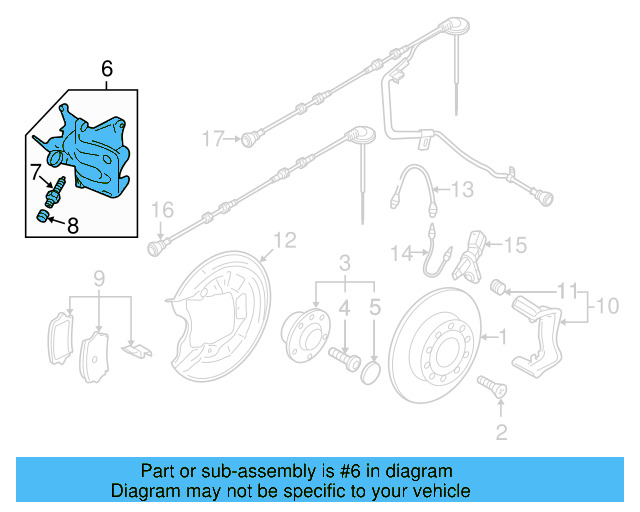Caliper 5K0-615-424-A - View 2