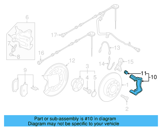 Caliper Mount 5K0-615-425-A