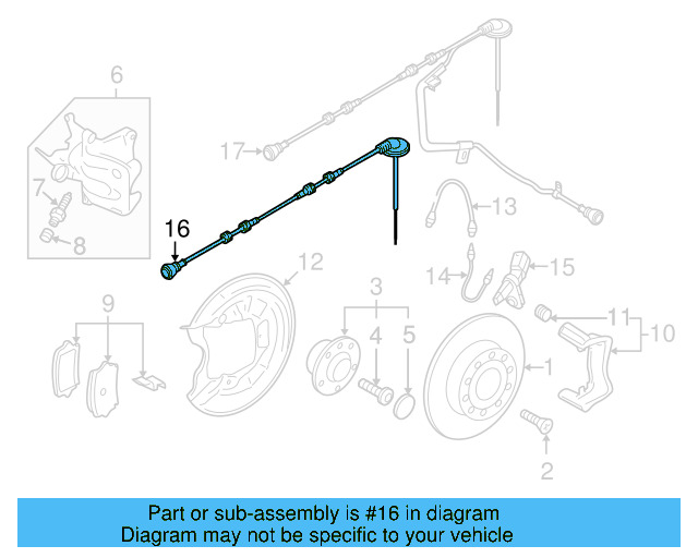 ABS Sensor Wire 1K0-927-904-BA - View 24