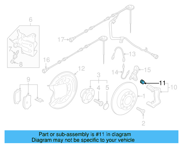 Caliper Mount Bushing Kit 5K0-698-470 - View 31