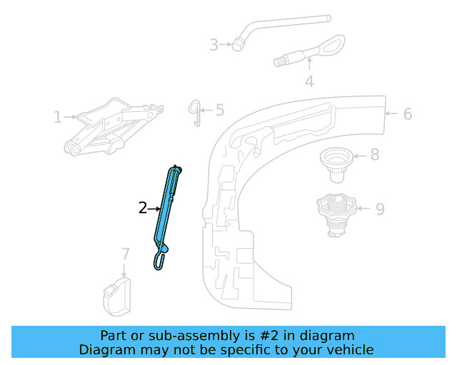Rear Floor Pan Hook 5Q0-885-473 - View 32