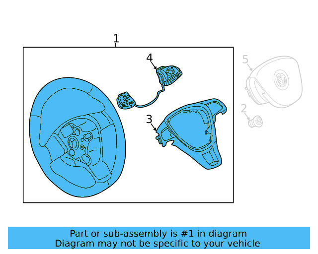 Steering Wheel 3QF-419-091-P-81U