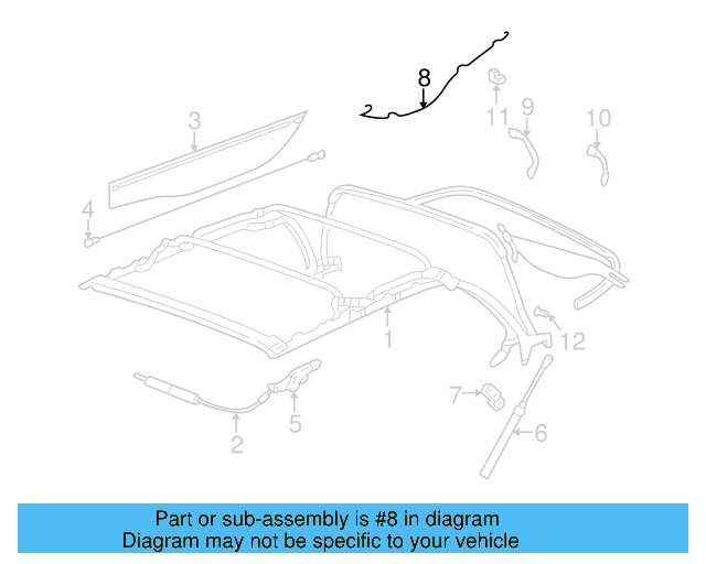 Tension Cable 1E0-871-333 - View 7