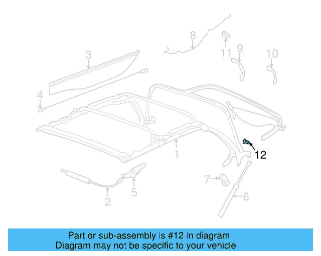Tension Cable Retainer 1E0-872-294 - View 6