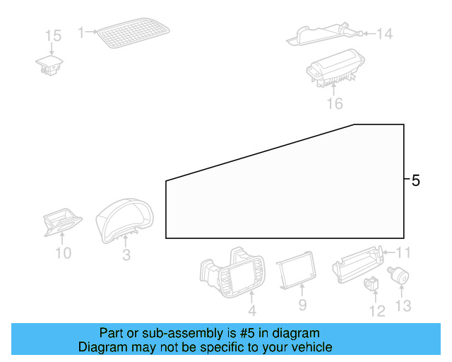 Trim Assembly 5C1-898-009-3FM - View 5