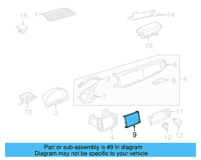 Trim Cover 5C1-858-105-B-041 - View 9