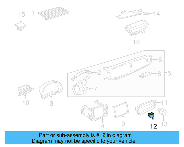Storage Pocket Cap 5C1-858-945-A - View 7