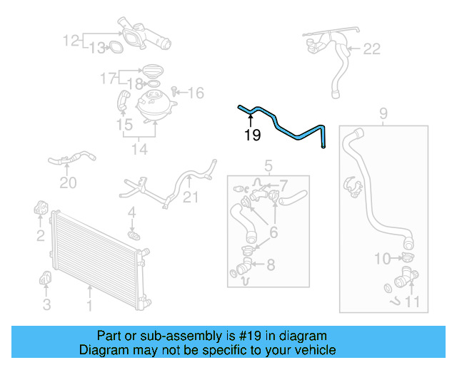 Overflow Hose 1J0-121-447-AK