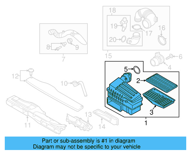 Air Cleaner Assembly 5QM-129-607-F - View 4