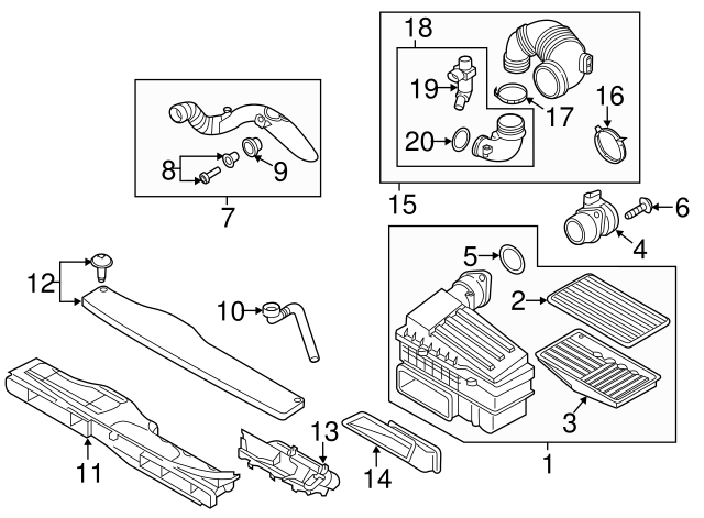 Air Mass Sensor Seal 357-129-625-A - View 14