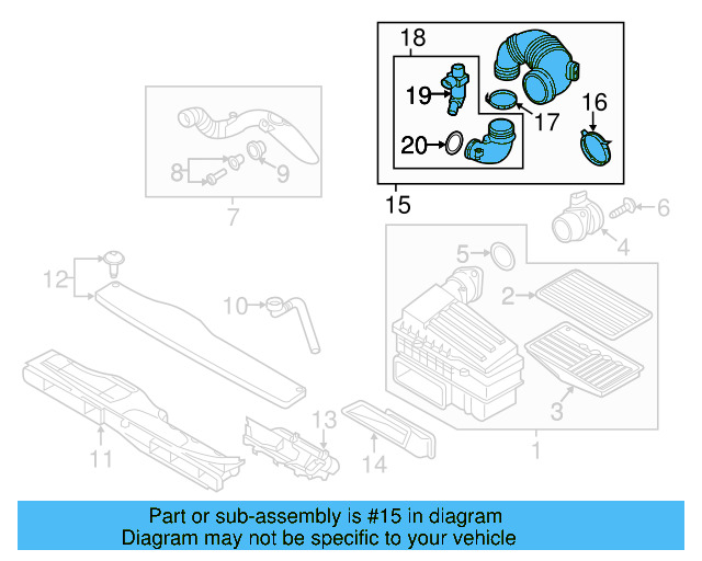 Intake Duct 5QM-129-618 - View 9