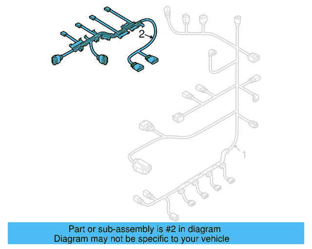 Engine Harness 06J-971-595-BP - View 3